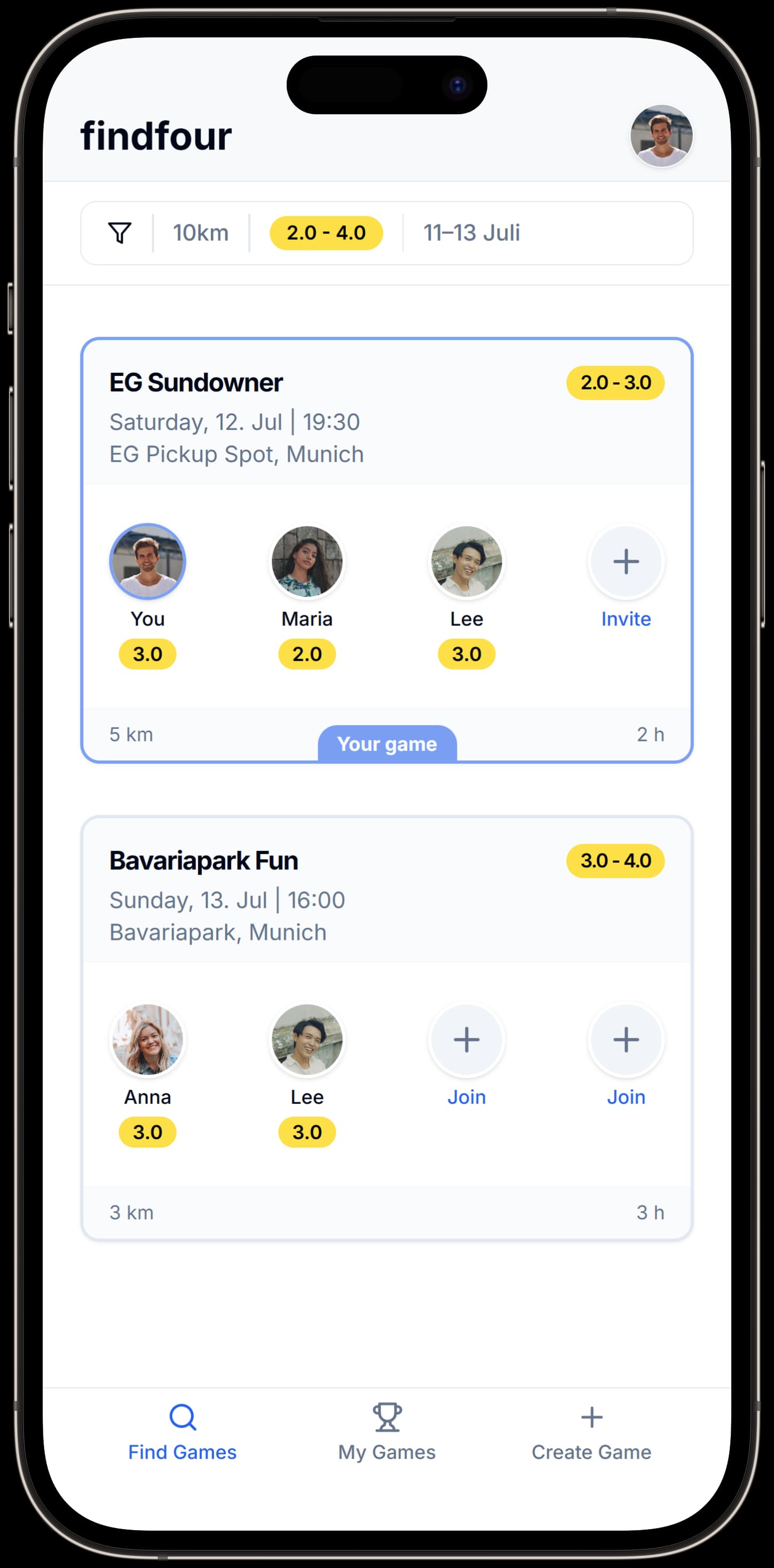 findfour game screenshot